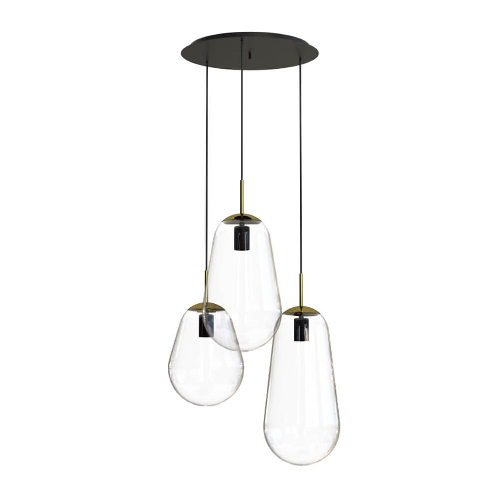 Lampe suspendue loft en verre Pear Nowodvorski 5903139779494