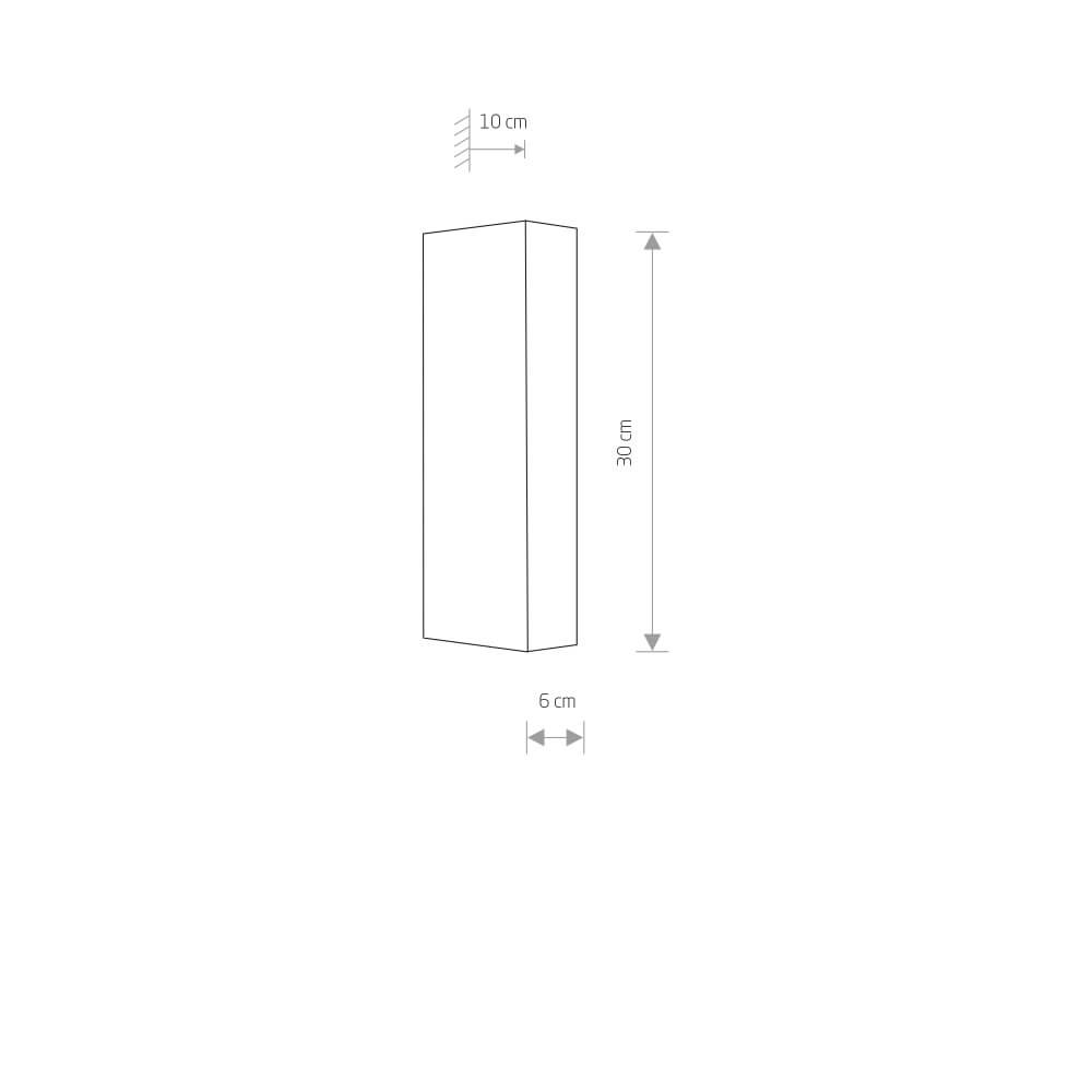 Spot mural étroit Malmo blanc Nowodvorski 5903139970495