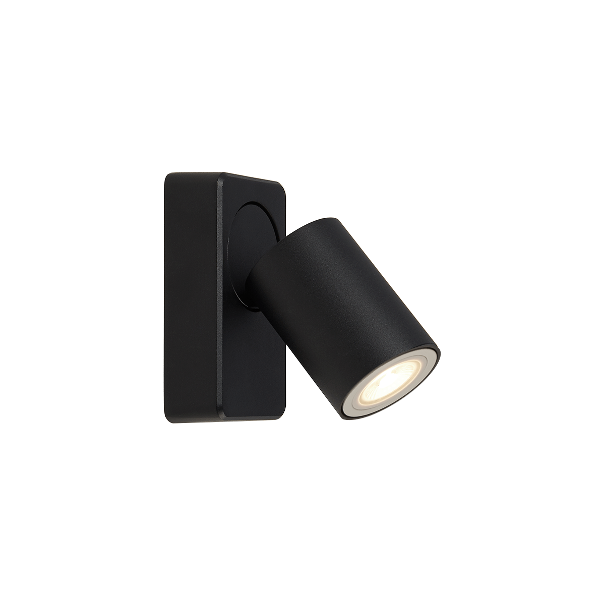 Plafonnier Moon 1 rectangulaire noir