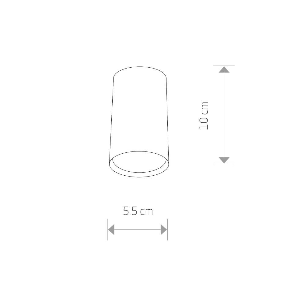 Spot en saillie doré Eye Nowodvorski 5903139891196