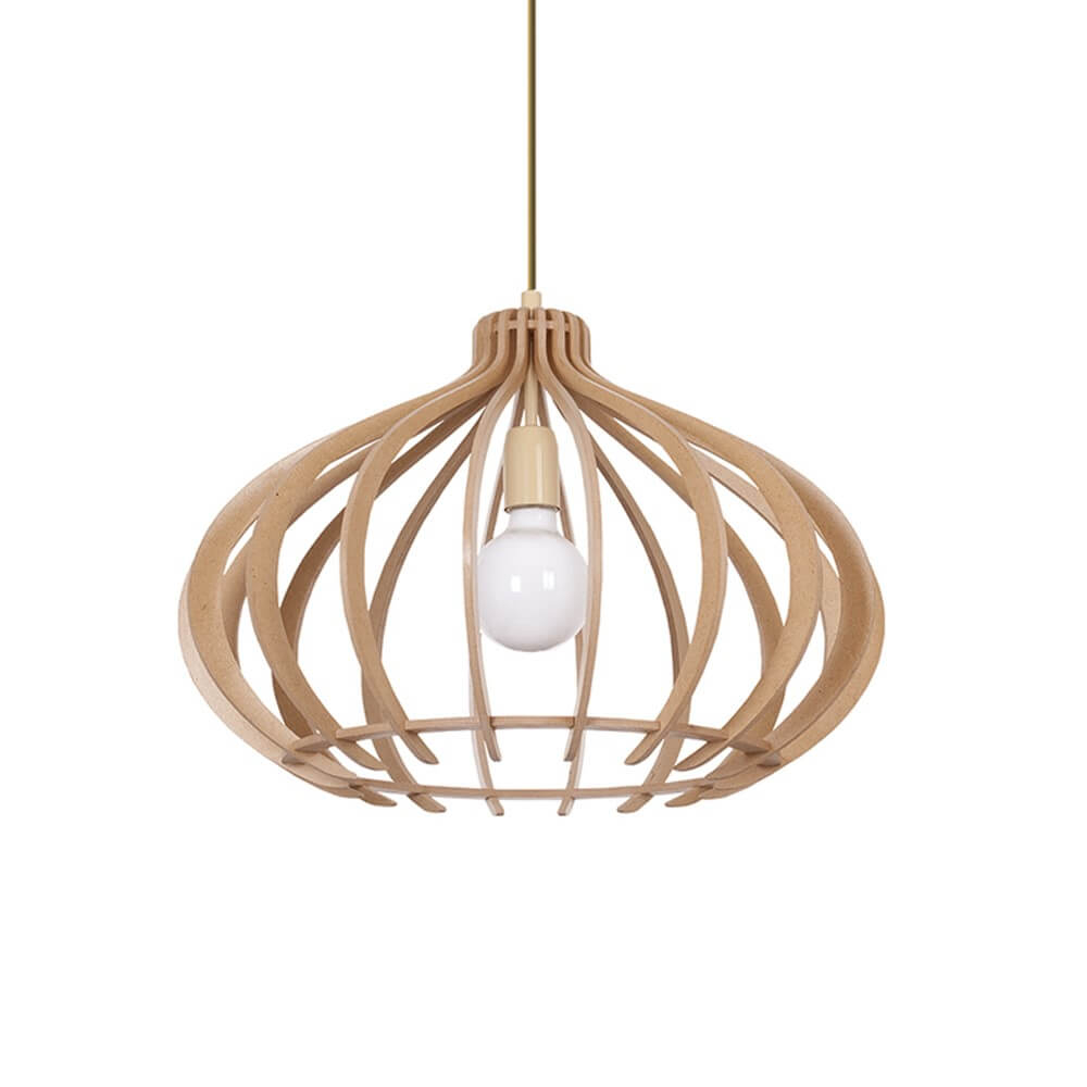 Lampe suspendue en bois Ika Ø 51 cm