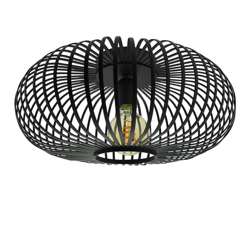 Plafonnier noir Gabbia Rond Ø 40cm