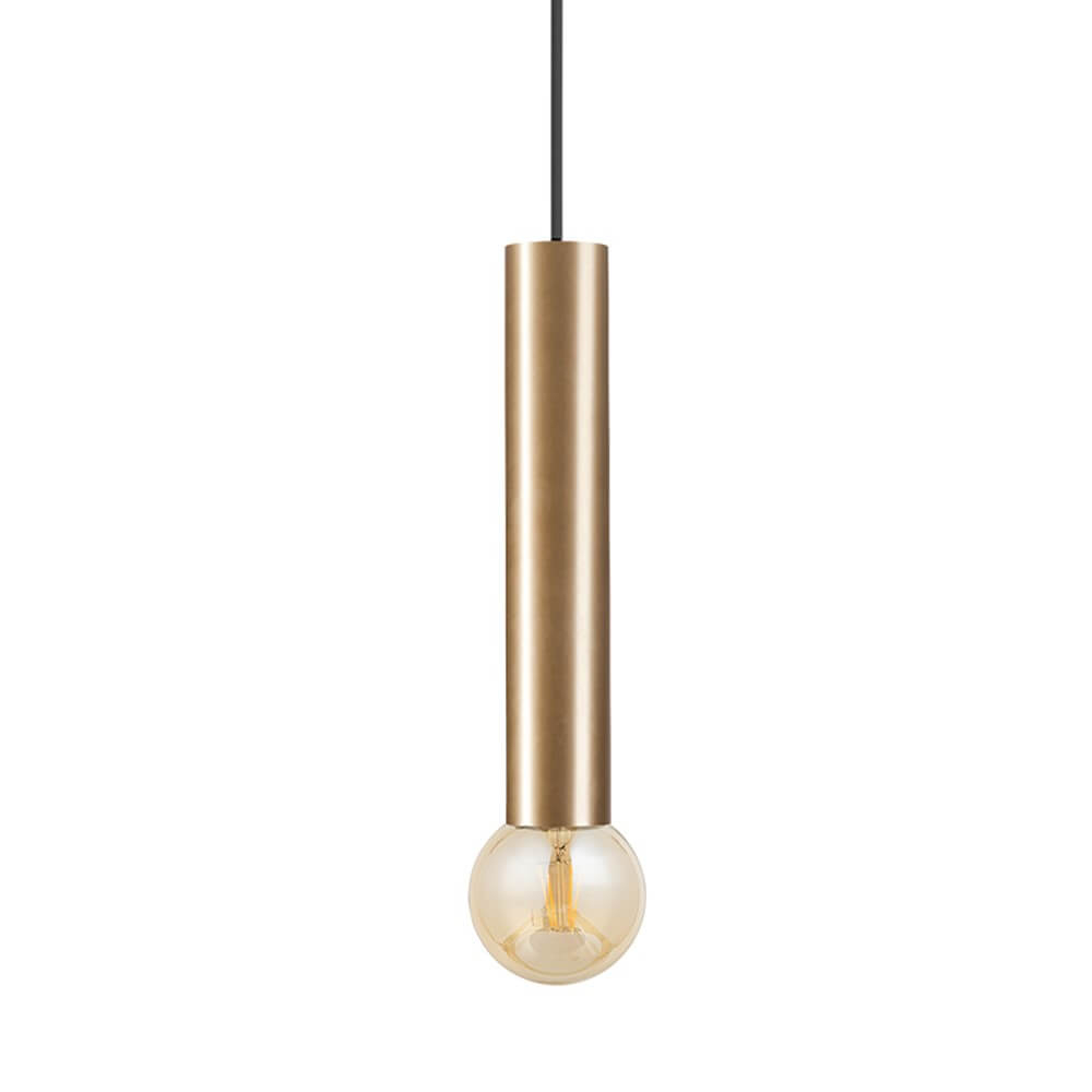 Lampe suspendue dorée Baton