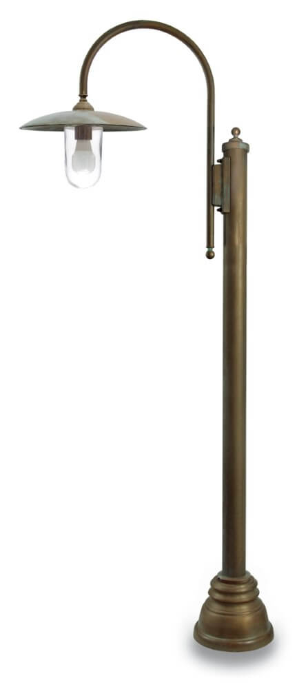 Lampe sur pied Transimeno S - laiton vieilli