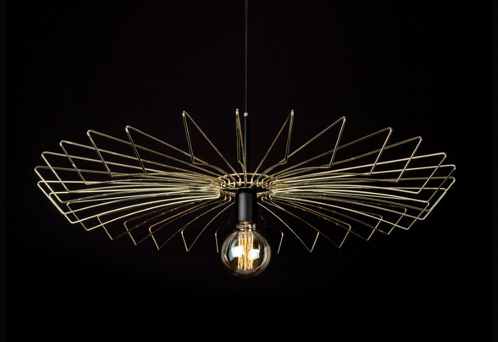 Lampe fil doré Umbrella Ø78cm Nowodvorski 5903139887496