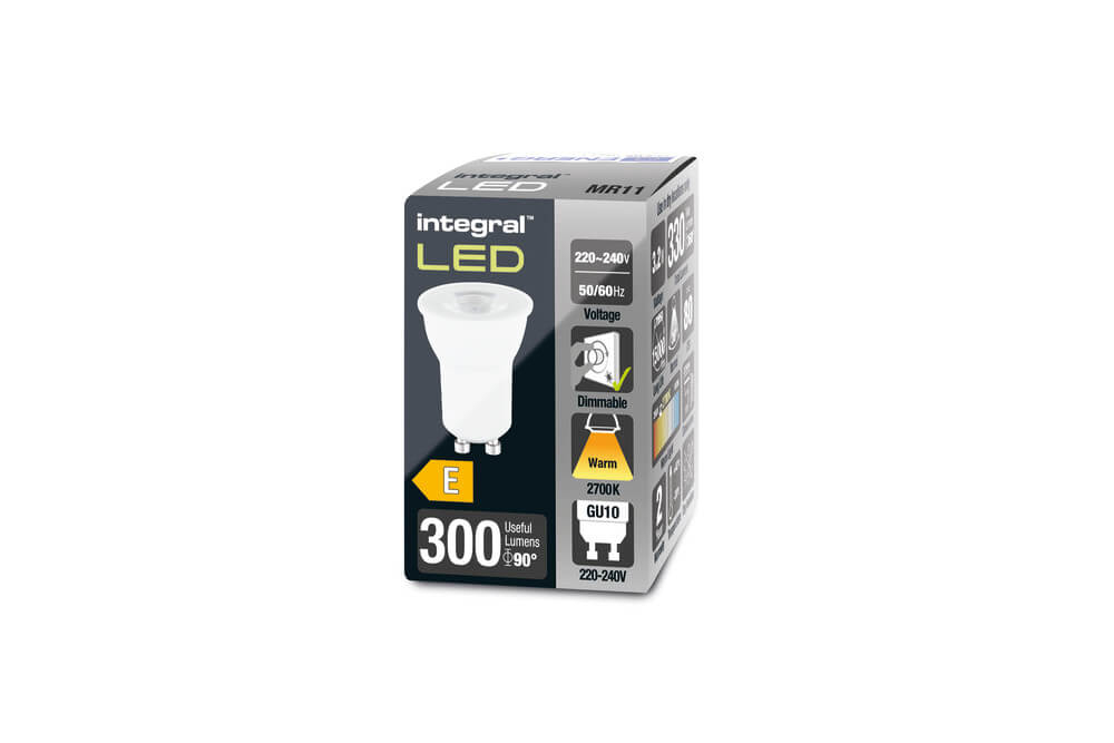 Spot LED GU10 - 270lm - 2700K - 35mm Integral Led 5055788237129