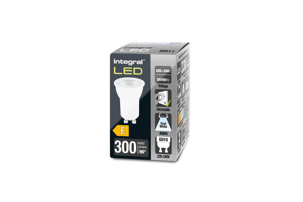 Spot LED GU10 - 270lm - 4000K - 35mm Integral Led 5055788237150